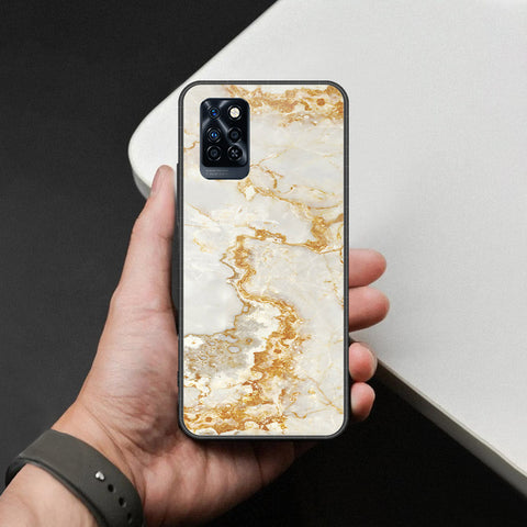 Infinix Note 10 Pro Cover - Mystic Marble Series - HQ Ultra Shine Premium Infinity Glass Soft Silicon Borders Case