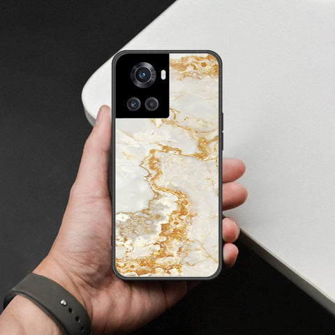 OnePlus 10R Cover - Mystic Marble Series - HQ Ultra Shine Premium Infinity Glass Soft Silicon Borders Case