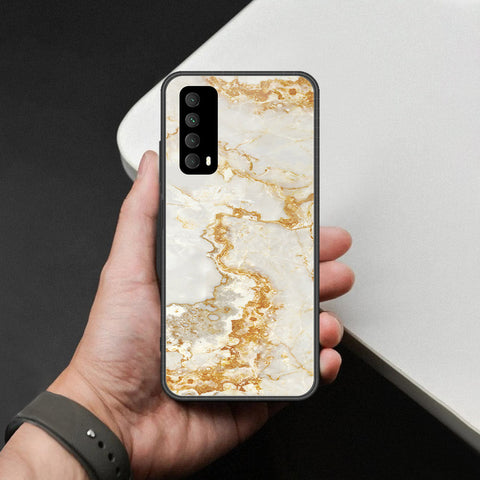 Huawei Y7a Cover - Mystic Marble Series - HQ Ultra Shine Premium Infinity Glass Soft Silicon Borders Case