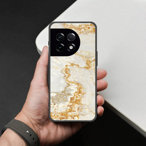 OnePlus 11 Cover - Mystic Marble Series - HQ Ultra Shine Premium Infinity Glass Soft Silicon Borders Case