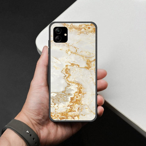 Samsung Galaxy A04e Cover - Mystic Marble Series - HQ Ultra Shine Premium Infinity Glass Soft Silicon Borders Case