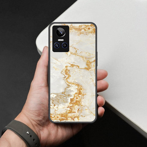 Realme GT Neo 3 Cover - Mystic Marble Series - HQ Ultra Shine Premium Infinity Glass Soft Silicon Borders Case