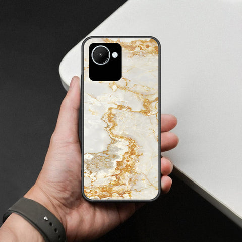 Realme C30 Cover - Mystic Marble Series - HQ Ultra Shine Premium Infinity Glass Soft Silicon Borders Case