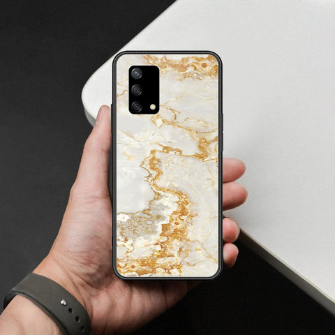Oppo A74 Cover - Mystic Marble Series - HQ Ultra Shine Premium Infinity Glass Soft Silicon Borders Case