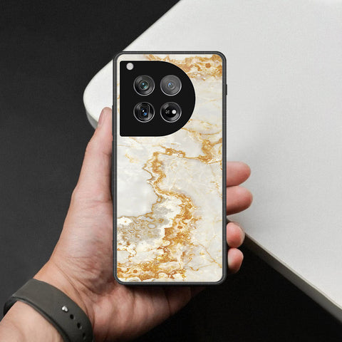 OnePlus 12 Cover - Mystic Marble Series - HQ Ultra Shine Premium Infinity Glass Soft Silicon Borders Case