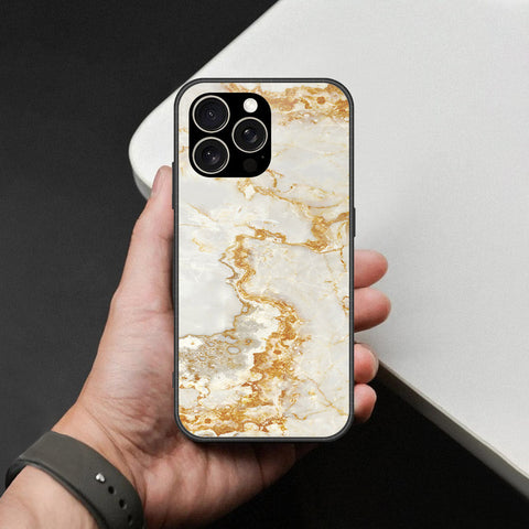 IPhone 15 Pro Cover - Mystic Marble Series - HQ Ultra Shine Premium Infinity Glass Soft Silicon Borders Case