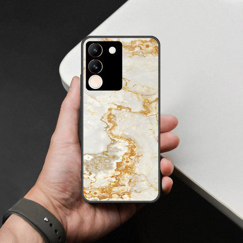Vivo Y200 5G Cover - Mystic Marble Series - HQ Ultra Shine Premium Infinity Glass Soft Silicon Borders Case