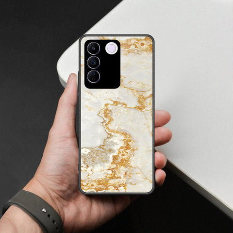 Vivo S16e Cover - Mystic Marble Series - HQ Ultra Shine Premium Infinity Glass Soft Silicon Borders Case