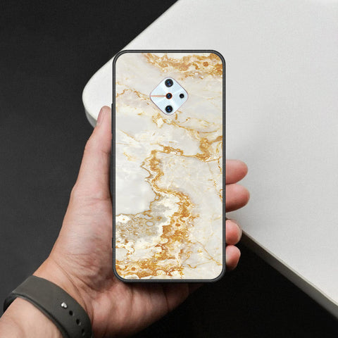 Vivo Y9s Cover - Mystic Marble Series - HQ Ultra Shine Premium Infinity Glass Soft Silicon Borders Case