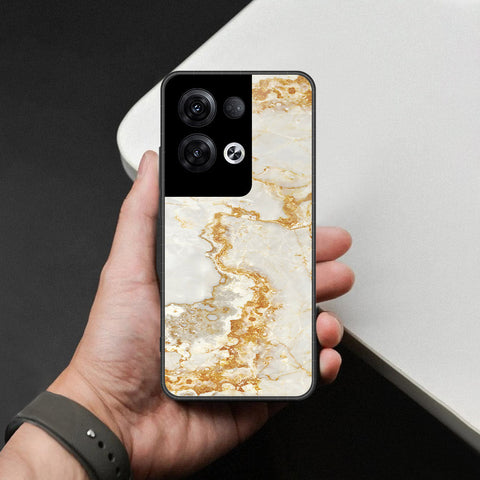 Oppo Reno 8 Pro  Cover - Mystic Marble Series - HQ Ultra Shine Premium Infinity Glass Soft Silicon Borders Case