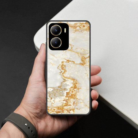 Vivo Y16 Cover - Mystic Marble Series - HQ Ultra Shine Premium Infinity Glass Soft Silicon Borders Case