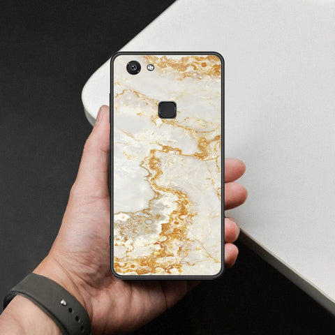 Vivo V7 Cover - Mystic Marble Series - HQ Ultra Shine Premium Infinity Glass Soft Silicon Borders Case