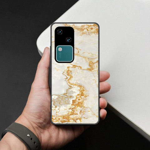 Vivo S18 Cover - Mystic Marble Series - HQ Ultra Shine Premium Infinity Glass Soft Silicon Borders Case