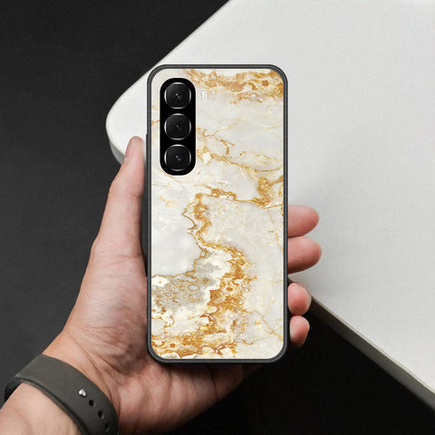 Infinix Hot 60i 4G Cover - Mystic Marble Series - HQ Ultra Shine Premium Infinity Glass Soft Silicon Borders Case
