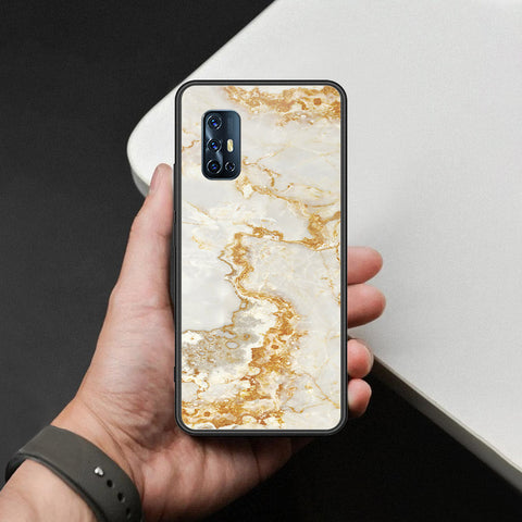 Vivo V17 Cover - Mystic Marble Series - HQ Ultra Shine Premium Infinity Glass Soft Silicon Borders Case