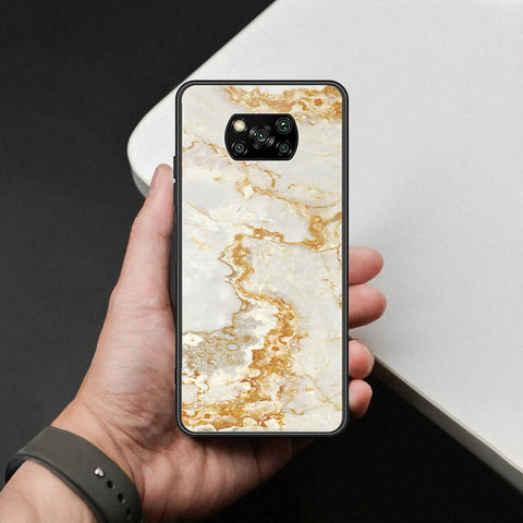 Xiaomi Poco X3 Pro Cover - Mystic Marble Series - HQ Ultra Shine Premium Infinity Glass Soft Silicon Borders Case