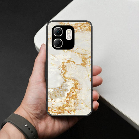 Infinix Smart 9 Cover - Mystic Marble Series - HQ Ultra Shine Premium Infinity Glass Soft Silicon Borders Case