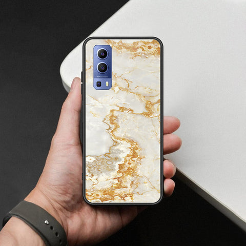 Vivo Y52 5G Cover - Mystic Marble Series - HQ Ultra Shine Premium Infinity Glass Soft Silicon Borders Case