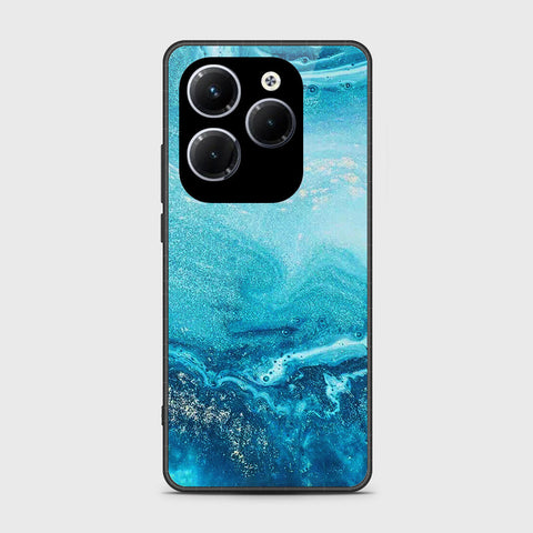 Infinix Hot 40 Pro Cover- Mystic Marble Series - HQ Ultra Shine Premium Infinity Glass Soft Silicon Borders Case