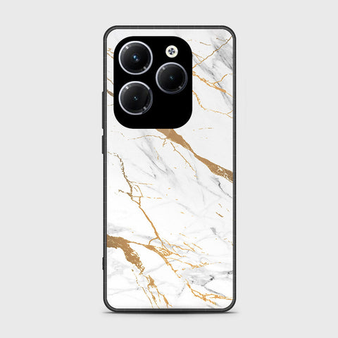 Infinix Hot 40 Pro Cover- Mystic Marble Series - HQ Ultra Shine Premium Infinity Glass Soft Silicon Borders Case