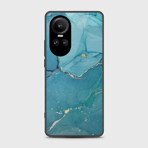 Oppo Reno 10 Pro Cover- Mystic Marble Series - HQ Ultra Shine Premium Infinity Glass Soft Silicon Borders Case