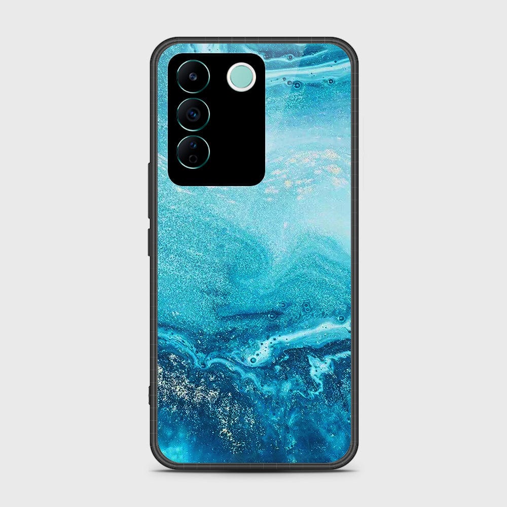 Vivo S16e Cover- Mystic Marble Series - HQ Ultra Shine Premium Infinity Glass Soft Silicon Borders Case (Fast Delivery)