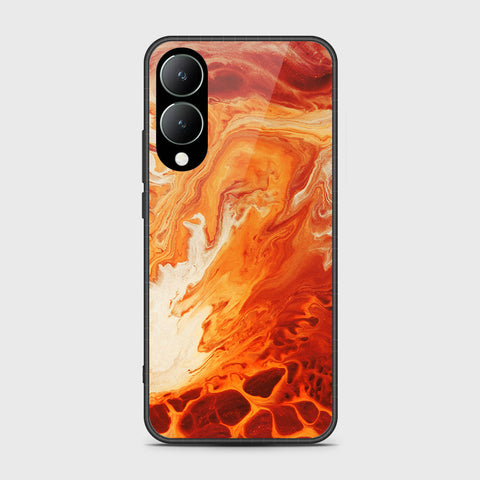 Vivo Y17s Cover- Mystic Marble Series - HQ Ultra Shine Premium Infinity Glass Soft Silicon Borders Case (Fast Delivery)