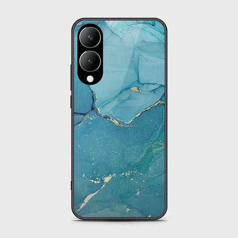 Vivo Y17s Cover- Mystic Marble Series - HQ Ultra Shine Premium Infinity Glass Soft Silicon Borders Case (Fast Delivery)