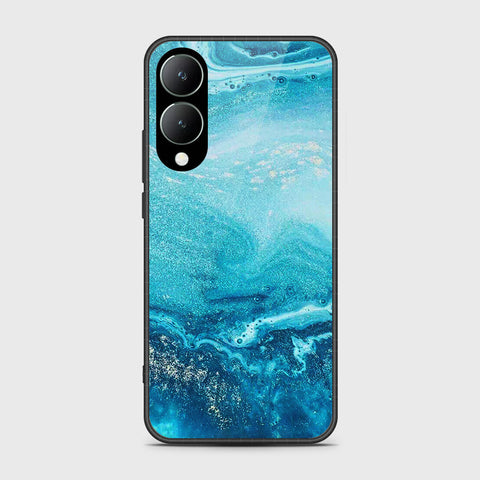 Vivo Y17s Cover- Mystic Marble Series - HQ Ultra Shine Premium Infinity Glass Soft Silicon Borders Case (Fast Delivery)