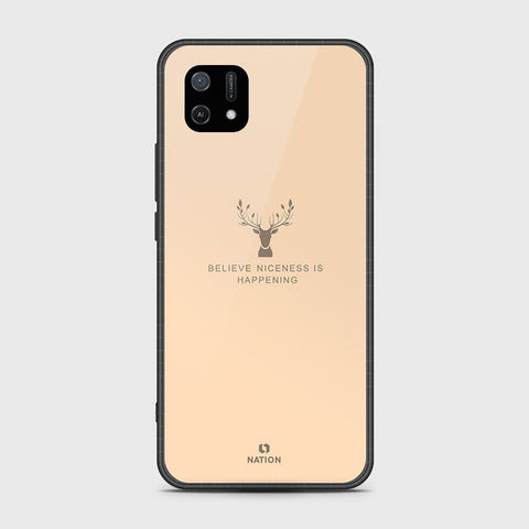 Oppo A16e Cover- Nice Series - D41 - HQ Ultra Shine Premium Infinity Glass Soft Silicon Borders Case ( Fast Delivery )