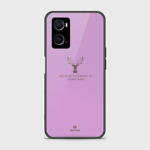 Oppo A96 4G Cover- Nice Series - HQ Ultra Shine Premium Infinity Glass Soft Silicon Borders Case