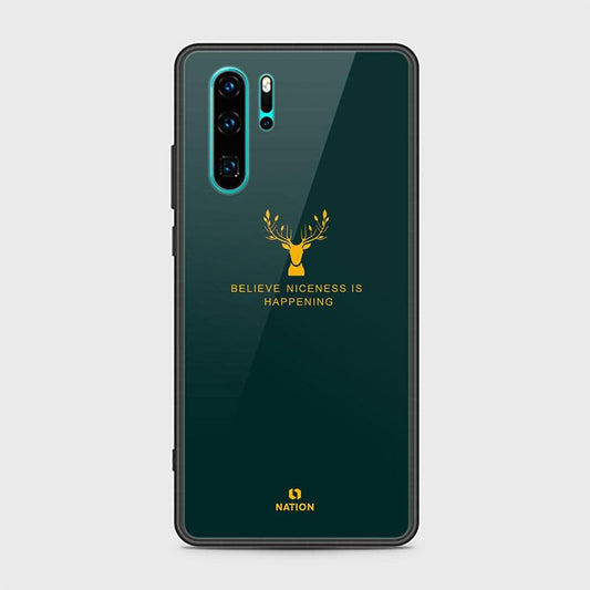 Huawei P30 Pro Cover - Nice Series - D42 - HQ Ultra Shine Premium Infinity Glass Soft Silicon Borders Case ( Fast Delivery )