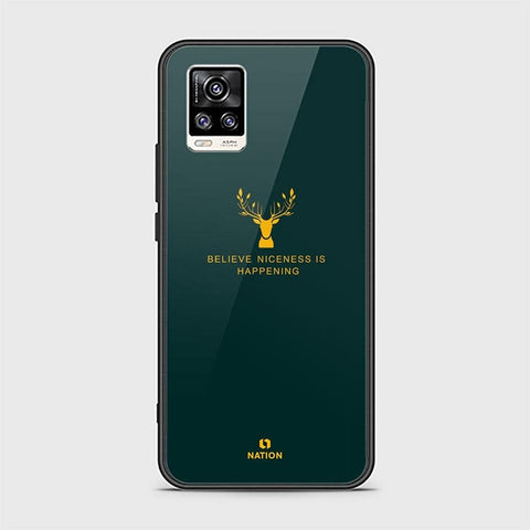 Vivo V20 Cover - Nice Series - D366 - HQ Ultra Shine Premium Infinity Glass Soft Silicon Borders Case ( Fast Delivery )