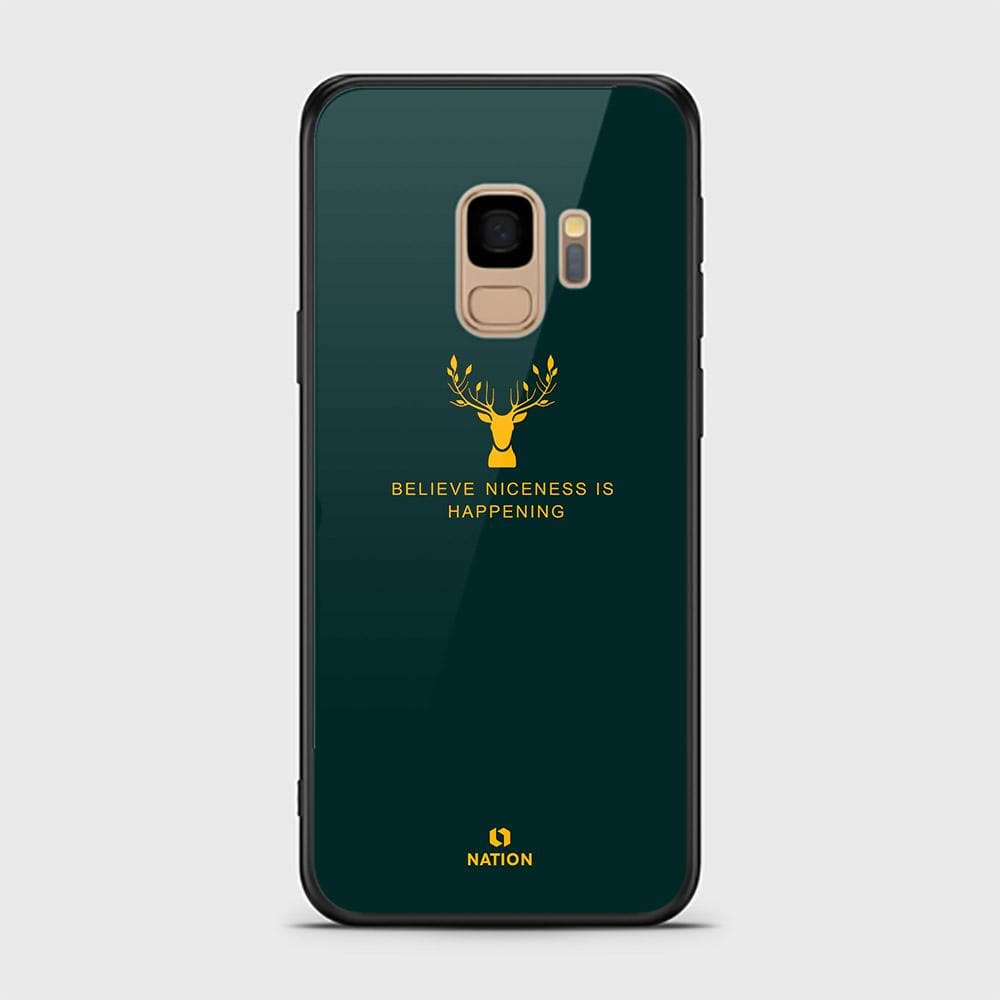 Samsung Galaxy S9 Cover - Design 4 - Nice Series - HQ Ultra Shine Premium Infinity Glass Soft Silicon Borders Case (Fast Delivery)