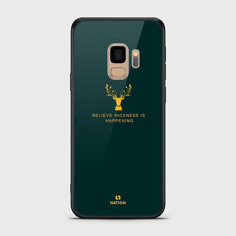 Samsung Galaxy S9 Cover - Design 4 - Nice Series - HQ Ultra Shine Premium Infinity Glass Soft Silicon Borders Case (Fast Delivery)