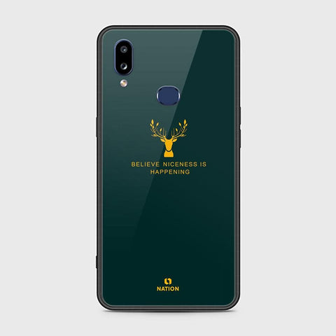Samsung Galaxy A10s Cover - Nice Series - D19 - HQ Ultra Shine Premium Infinity Glass Soft Silicon Borders Case ( Fast Delivery )