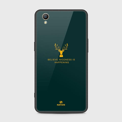 Oppo A37 Cover - Nice Series - D10 - HQ Ultra Shine Premium Infinity Glass Soft Silicon Borders Case ( Fast Delivery )