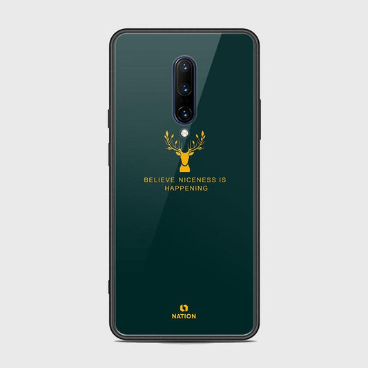 OnePlus 7 Pro Cover - Nice Series - D284 - HQ Ultra Shine Premium Infinity Glass Soft Silicon Borders Case ( Fast Delivery)