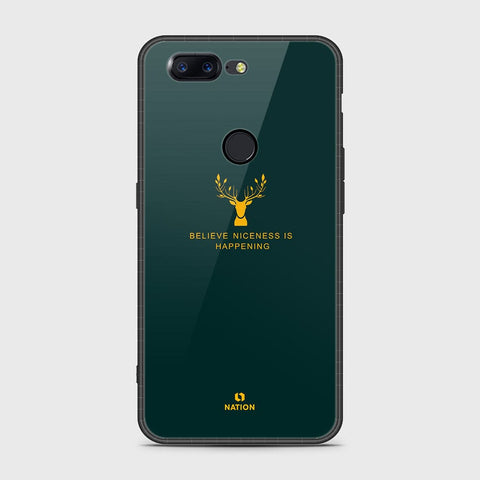 OnePlus 5T Cover- Nice Series - HQ Ultra Shine Premium Infinity Glass Soft Silicon Borders Case ( Fast Delivery )