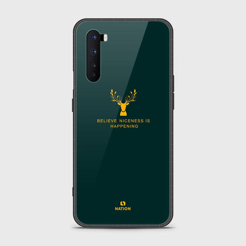 OnePlus Nord Cover- Nice Series - D3 - HQ Ultra Shine Premium Infinity Glass Soft Silicon Borders Case ( Fast Delivery )
