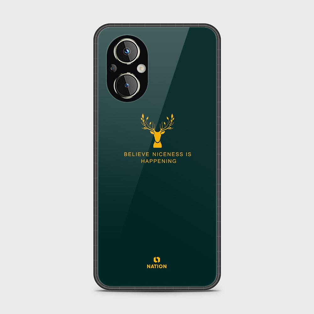 Oppo Reno 7 Lite Cover- Nice Series - D46 - HQ Ultra Shine Premium Infinity Glass Soft Silicon Borders Case ( Fast Delivery )