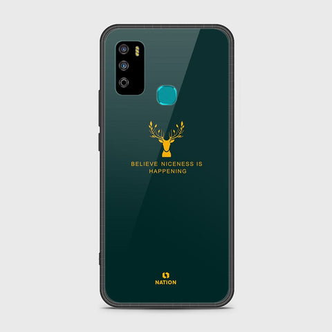 Infinix Hot 9 Play Cover- Nice Series - ( D5 ) HQ Ultra Shine Premium Infinity Glass Soft Silicon Borders Case ( Fast Delivery )
