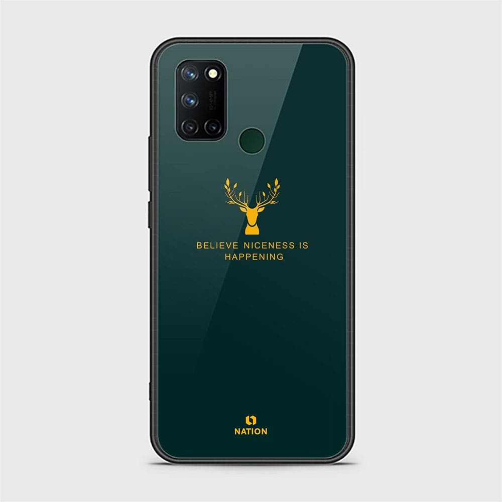 Realme 7i Cover - Nice Series - D19 - HQ Ultra Shine Premium Infinity Glass Soft Silicon Borders Case ( Fast Delivery )