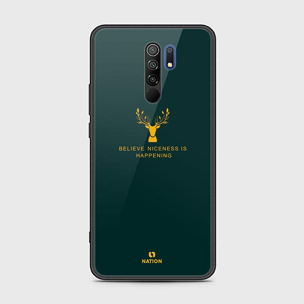 Xiaomi Redmi 9 Cover - Nice Series - D18 - HQ Ultra Shine Premium Infinity Glass Soft Silicon Borders Case ( Fast Delivery )