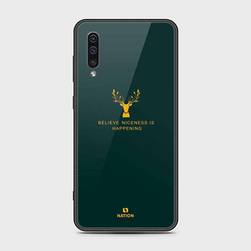 Samsung Galaxy A30s Cover - Nice Series - HQ Ultra Shine Premium Infinity Glass Soft Silicon Borders Case (Fast Delivery)