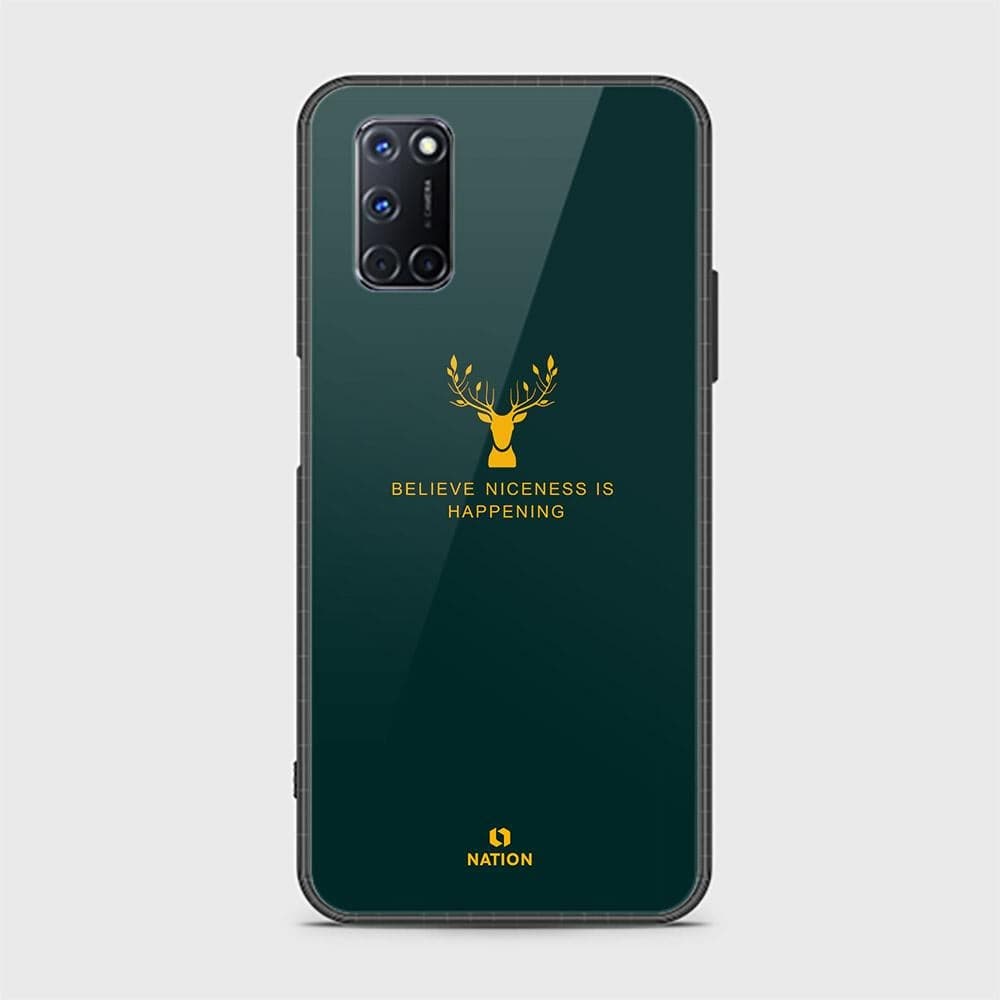 Oppo A92 Cover - Nice Series - D333 - HQ Ultra Shine Premium Infinity Glass Soft Silicon Borders Case ( Fast Delivery )