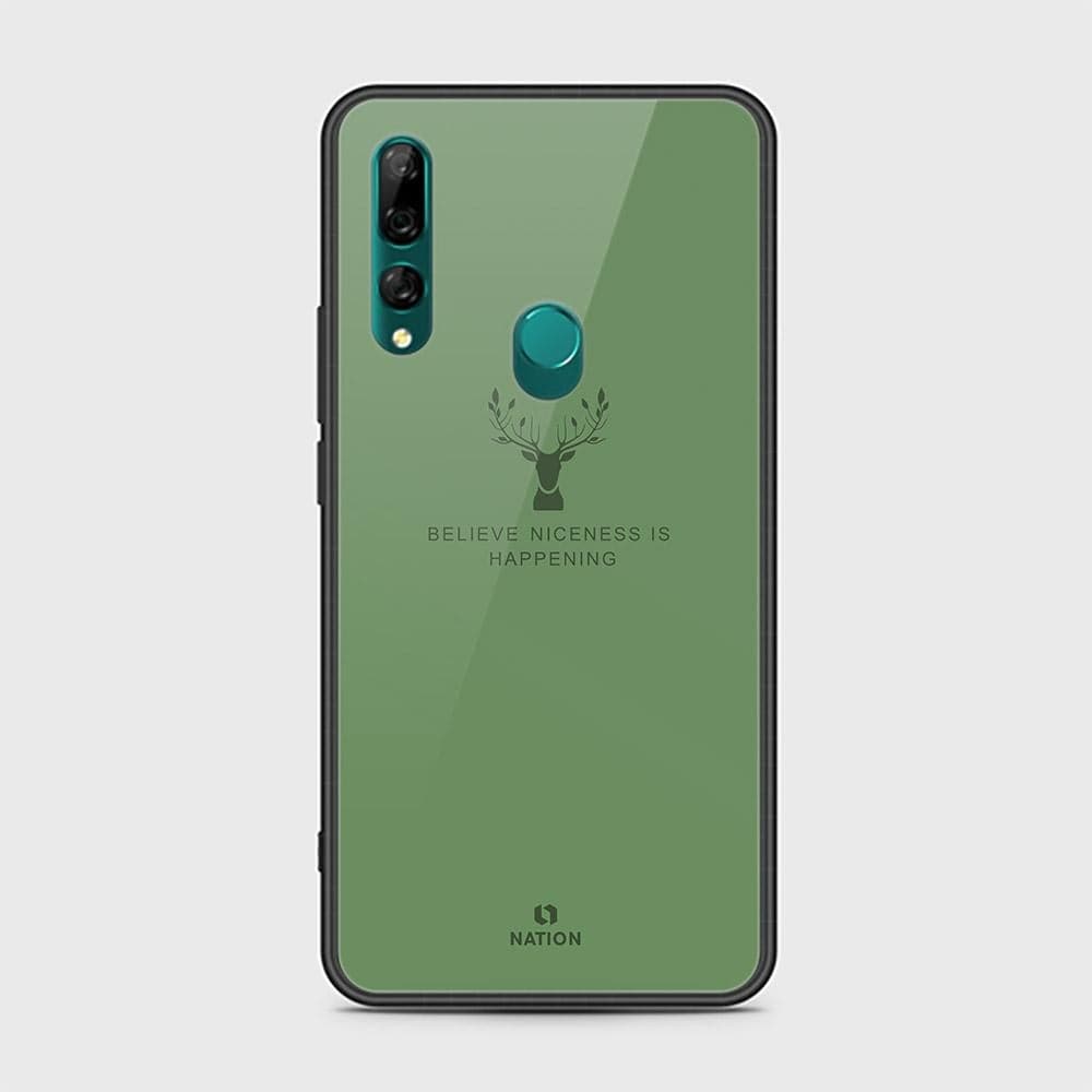 Huawei Y9 Prime 2019 Cover - Nice Series - ( D14 ) HQ Ultra Shine Premium Infinity Glass Soft Silicon Borders Case