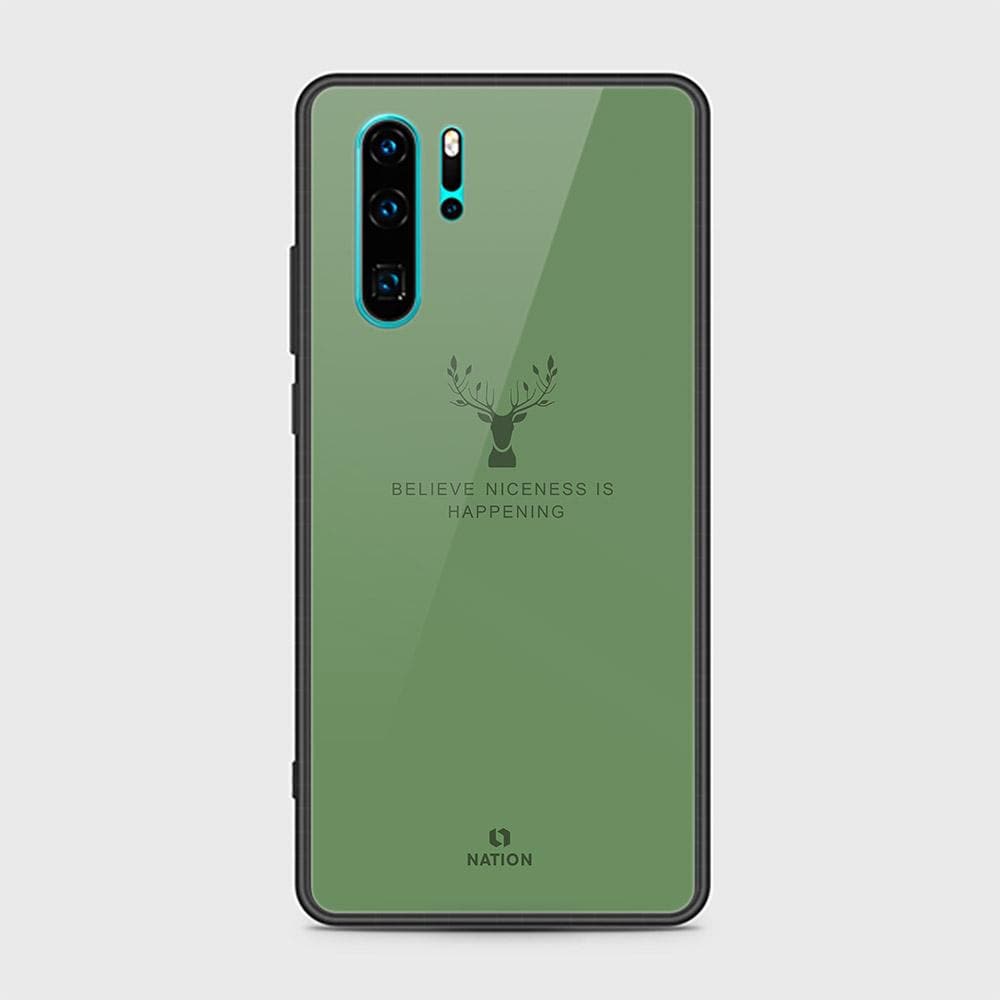 Huawei P30 Pro Cover - Nice Series - D13 - HQ Ultra Shine Premium Infinity Glass Soft Silicon Borders Case ( Fast Delivery )
