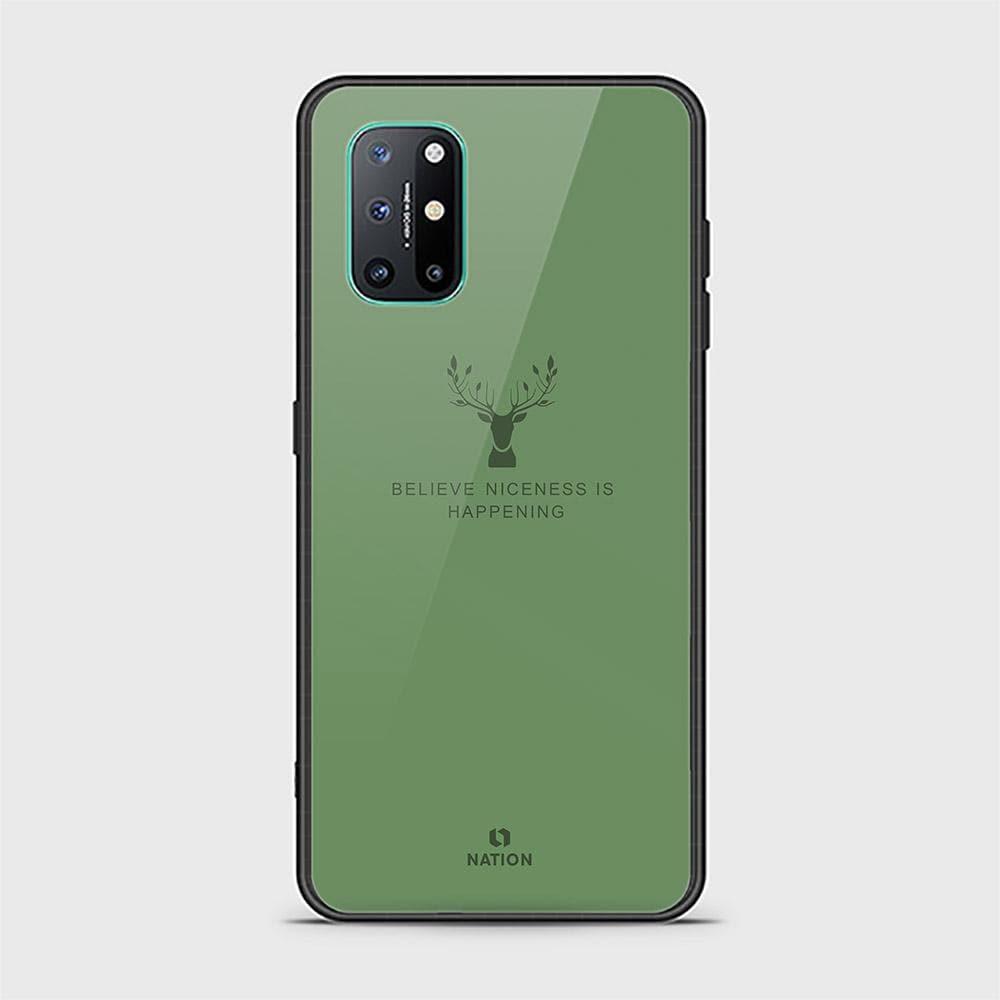 OnePlus 8T Cover - Nice Series - D21 - HQ Ultra Shine Premium Infinity Glass Soft Silicon Borders Case ( Fast Delivery )