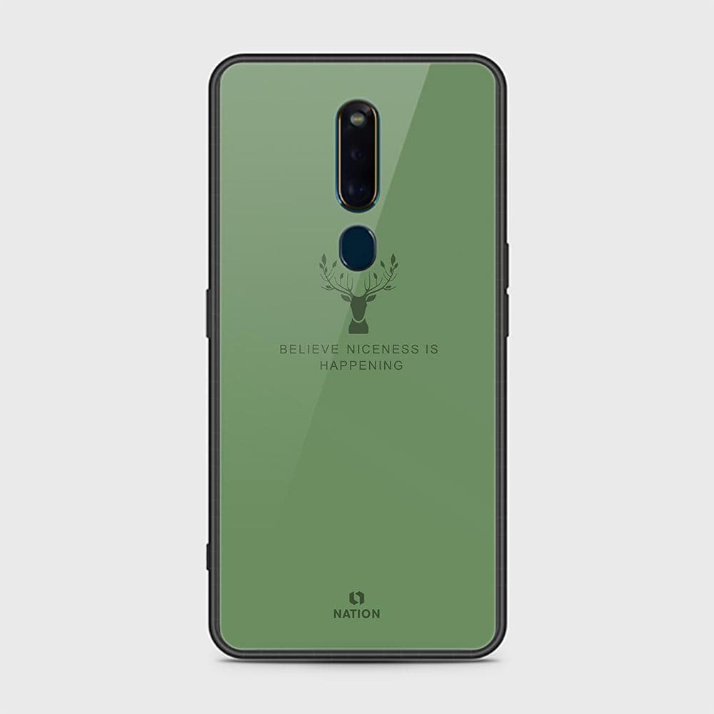 Oppo F11 Pro Cover - Nice Series - D280 - HQ Ultra Shine Premium Infinity Glass Soft Silicon Borders Case - ( Fast Delivery )